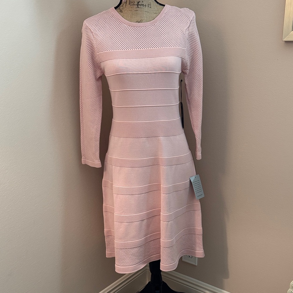 Vince Camino Pink Knit Bandage Style Dress